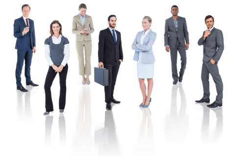 diverse business professionals on transparent background png - Download Free Stock Videos Pikwizard.com