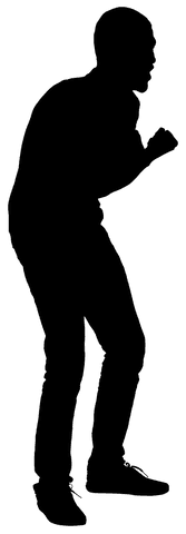 Silhouette of Energetic Sportsman on Transparent Background - Download Free Stock Videos Pikwizard.com