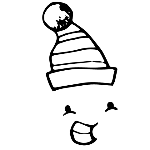 Illustration transparent winter accessories eye design