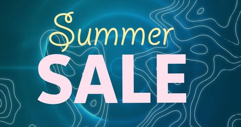 Colorful Summer Sale Announcement with Abstract Pattern - Download Free Stock Images Pikwizard.com
