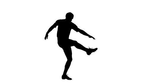 silhouette of a person in motion on transparent background - Download Free Stock Videos Pikwizard.com