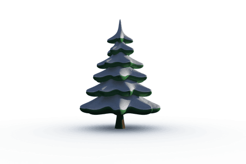 Digital Christmas Tree with Snow on Transparent Background - Download Free Stock Videos Pikwizard.com