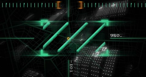 Abstract Digital Interface with Geometric and Data Elements - Download Free Stock Images Pikwizard.com