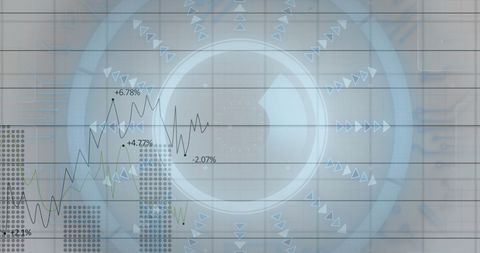 Abstract Financial Data Analysis with Graphs and Arrow Indicators - Download Free Stock Images Pikwizard.com