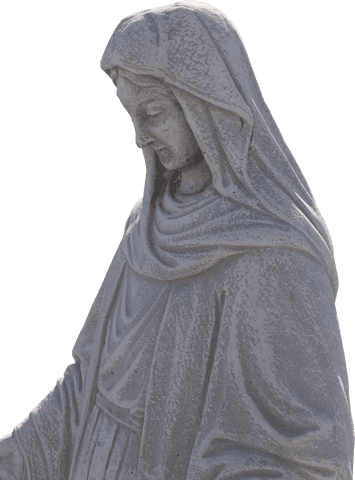 transparent stone sculpture of virgin mary capturing reverence - Download Free Stock Videos Pikwizard.com