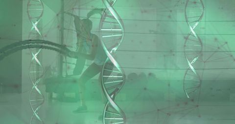 Athletic training and dna research combo image