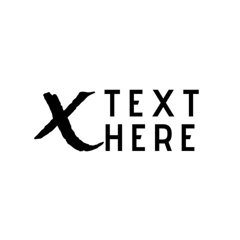 Bold Minimalist Logo Template with Striking Black X Design - Download Free Stock Templates Pikwizard.com