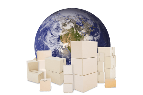 Global Shipping Concept with Packing Boxes on Transparent Background - Download Free Stock Videos Pikwizard.com