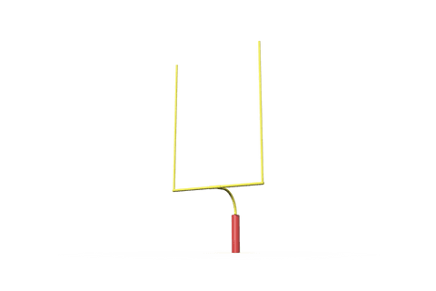 Transparent illustration of football field goal for sports concepts