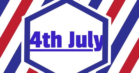4th July Banner with American Flag Colors - Download Free Stock Images Pikwizard.com