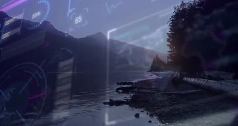 Technology and Nature Integration at Dusk