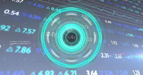 Futuristic Digital Data Processing Financial Concept - Download Free Stock Images Pikwizard.com