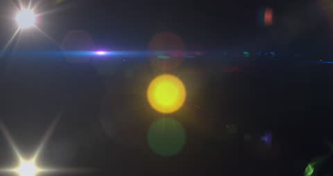 Abstract Lights with Starburst Effect