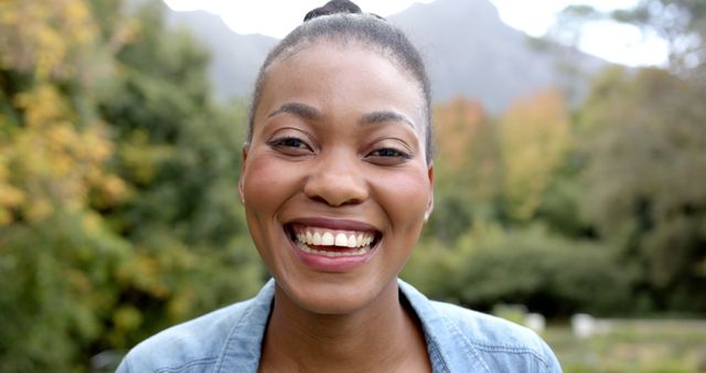 Happy Smiling Woman Enjoying Outdoor Nature - Download Free Stock Images Pikwizard.com