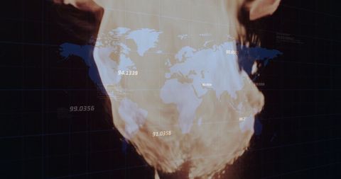 Global Finance Impact with Flames and Data-Potential - Download Free Stock Images Pikwizard.com