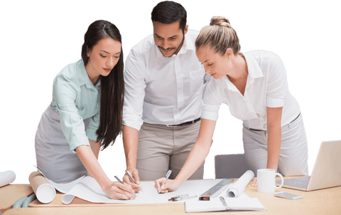 transparent architecture team collaborating on project - Download Free Stock Videos Pikwizard.com