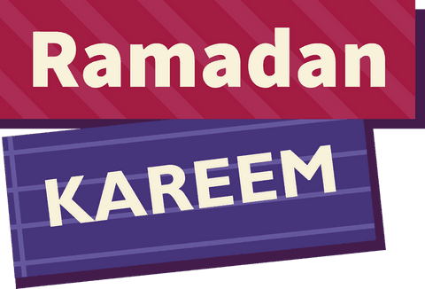 Ramadan kareem modern design on transparent background
