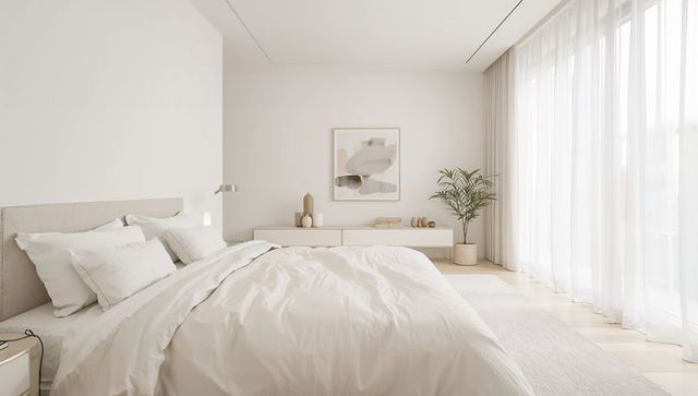 Minimalist Bedroom with Modern Decor and Natural Light