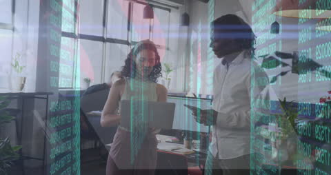 Business Team Analyzing Data Technology Integration Concept