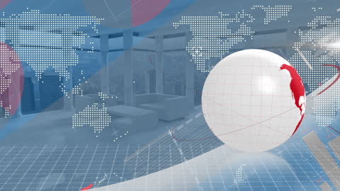 Futuristic Global Business Environment Concept