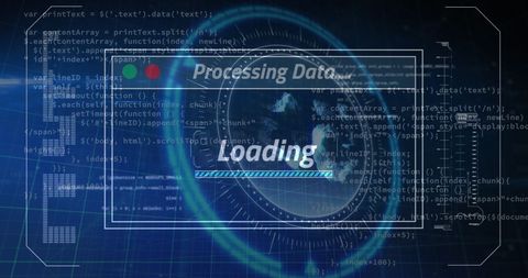 Digital Data Processing with Global Interaction Concept - Download Free Stock Images Pikwizard.com