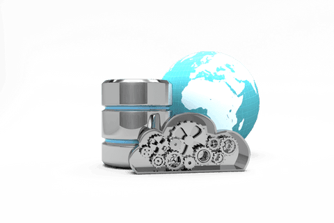 futuristic transparent database server with cloud and earth - Download Free Stock Videos Pikwizard.com