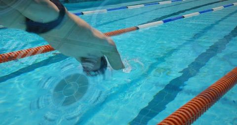 Athlete Tracking Performance in Competitive Swimming Pool