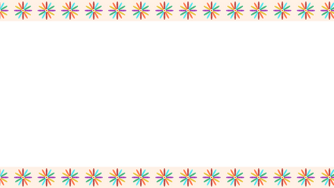 Floral Pattern in Rainbow Motif with Teal Pane and Transparent Frame - Download Free Stock Videos Pikwizard.com