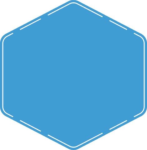 Blue Hexagon Banner on Transparent Background with Copy Space - Download Free Stock Videos Pikwizard.com