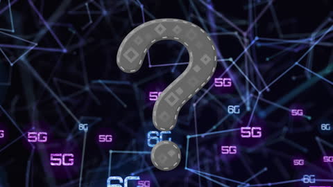 Future Connectivity Concept with 6G Network and Question Mark