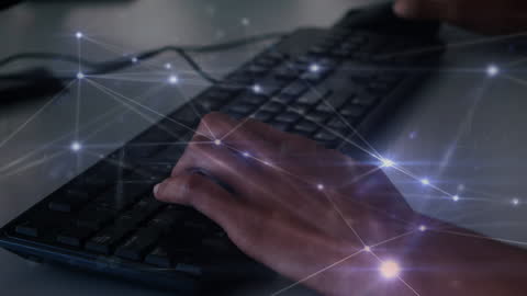 Typing on Keyboard with Digital Network Connections