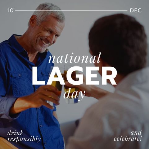 two friends toasting lagers celebrating national lager day - Download Free Stock Templates Pikwizard.com