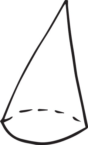 transparent geometric cone illustration in black line art - Download Free Stock Videos Pikwizard.com