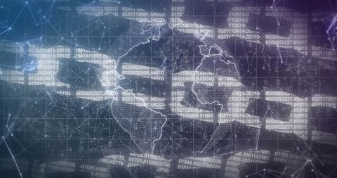 Global Blockchain Innovation Concept with Digital Glowing Networks - Download Free Stock Images Pikwizard.com