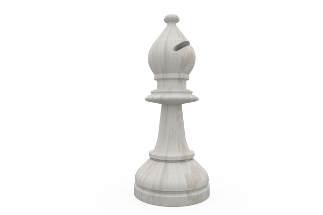 Transparent White Bishop Chess Piece on White Background - Download Free Stock Videos Pikwizard.com