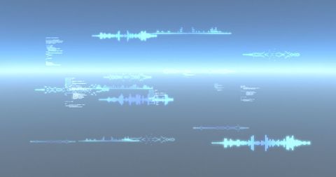 Dynamic Data Interface Visualization on Glowing Blue Background - Download Free Stock Images Pikwizard.com