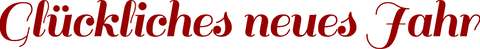 Glückliches neues jahr text with transparent background