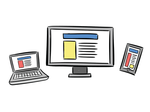 transparent digital devices illustration with laptop computer smartphone - Download Free Stock Videos Pikwizard.com