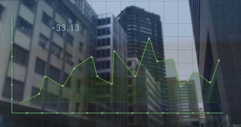 Cityscape Overlay with Data Visualization - Download Free Stock Images Pikwizard.com