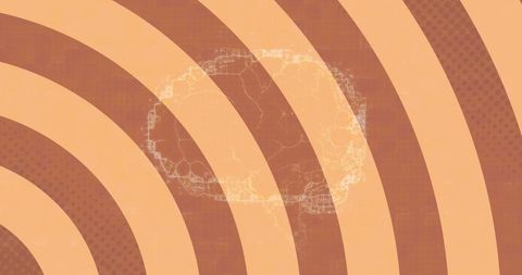 Abstract Brain Visual with Rotating Brown and Orange Stripes - Download Free Stock Images Pikwizard.com