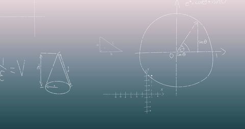 mathematical equations and formulae on gradient background - Download Free Stock Images Pikwizard.com