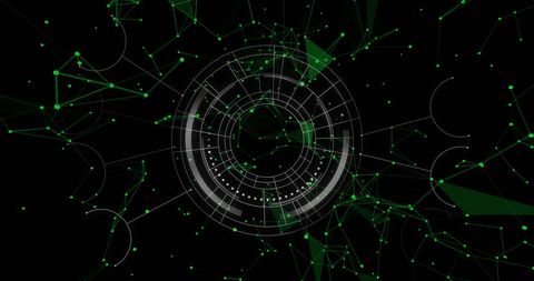 Abstract Digital Network with Circular Interface Elements - Download Free Stock Images Pikwizard.com
