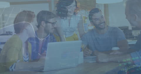 Dynamic Team Meeting with Stock Market Data Overlay