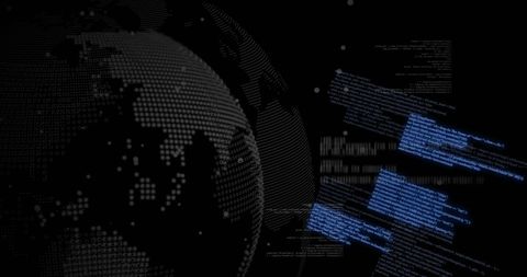 Digital Data Streams on Global Connections - Download Free Stock Images Pikwizard.com