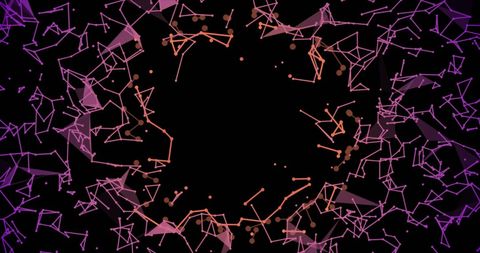 abstract digital connected lines with vivid colors - Download Free Stock Images Pikwizard.com