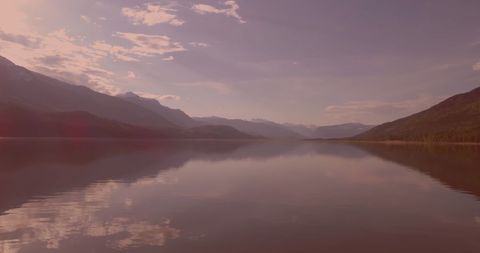 Tranquil Mountain Lake Reflecting Majestic Peaks and Clouds - Download Free Stock Images Pikwizard.com