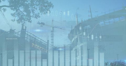 Financial Data and Renewable Energy on Construction Site