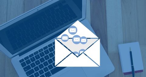 Innovative Communication Concept with Digital Envelopes - Download Free Stock Images Pikwizard.com