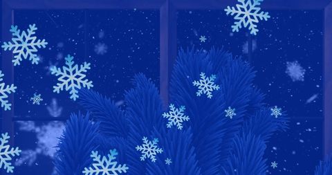 Winter Wonderland with Snowflakes and Christmas Decorations - Download Free Stock Images Pikwizard.com