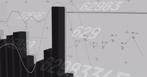 Financial statistics and data analysis concept